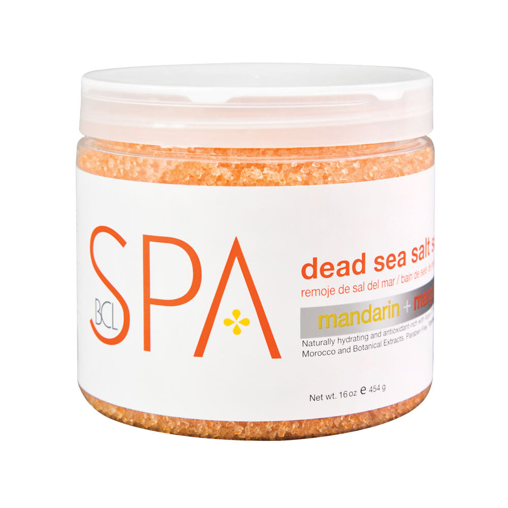 BCL SPA MANDARIN + MANGO DEAD SEA SALT SOAK 16 OZ/454 G