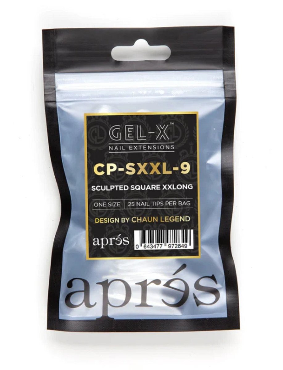 *APRES TIPS - #1 CHAUN LEGEND SCULPTED SQUARE XXL REFILL - Purple Beauty Supplies