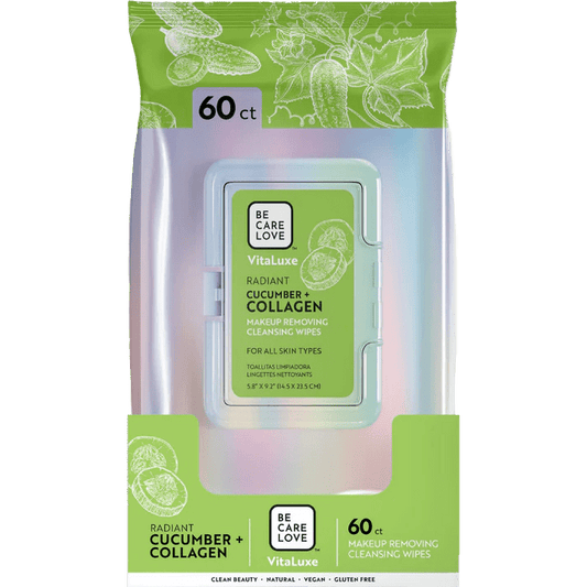 BCL SPA CUCUMBER & COLLAGEN MAKEUP REMOVER WIPES 60 CT - Purple Beauty Supplies