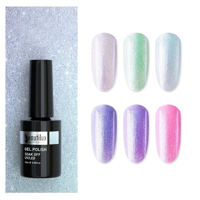 BEAUTILUX FROSTED CRYSTAL GEL POLISH #01 - Purple Beauty Supplies