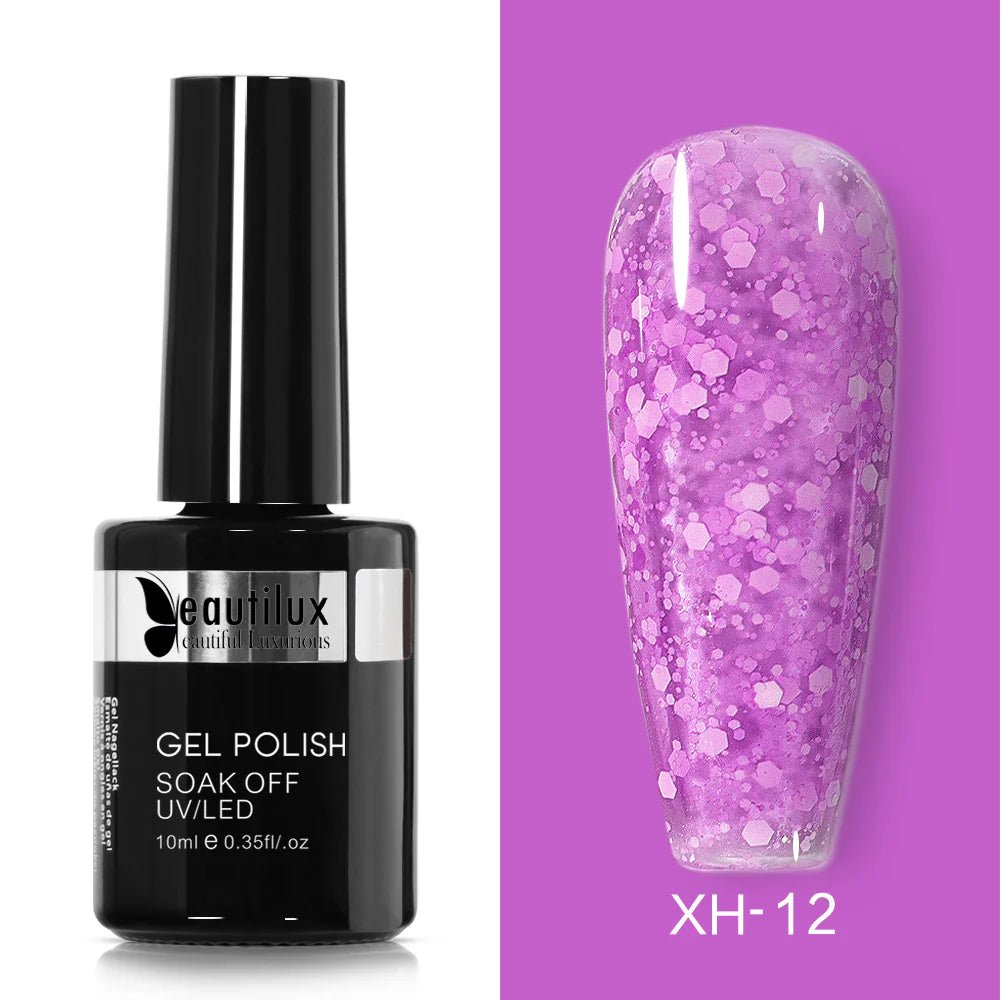 BEAUTILUX GEL POLISH XH12 (SNOW COLLECTION) 10 ML - Purple Beauty Supplies