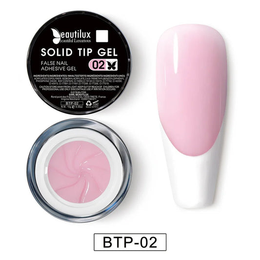 BEAUTILUX SOLID TIP ADHESIVE GEL #02 10ml - Purple Beauty Supplies