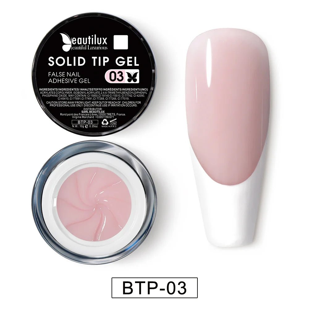 BEAUTILUX SOLID TIP ADHESIVE GEL #03 10ml - Purple Beauty Supplies