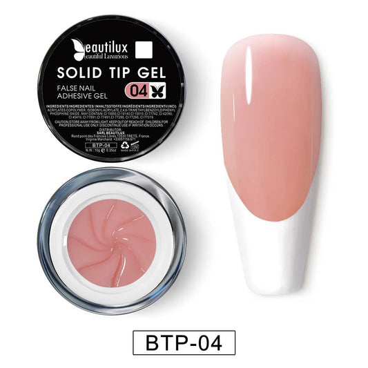 BEAUTILUX SOLID TIP ADHESIVE GEL #04 10ml - Purple Beauty Supplies