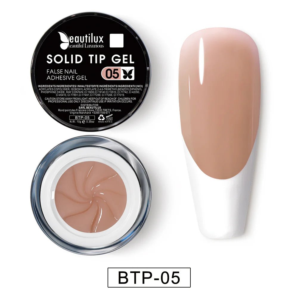 BEAUTILUX SOLID TIP ADHESIVE GEL #05 10ml - Purple Beauty Supplies