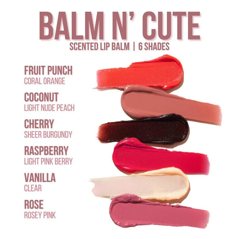 BEAUTY CREATIONS BALM N' CUTE SCENTED LIP BALM - CHERRY (SHEER BURGUNDY) - Purple Beauty Supplies