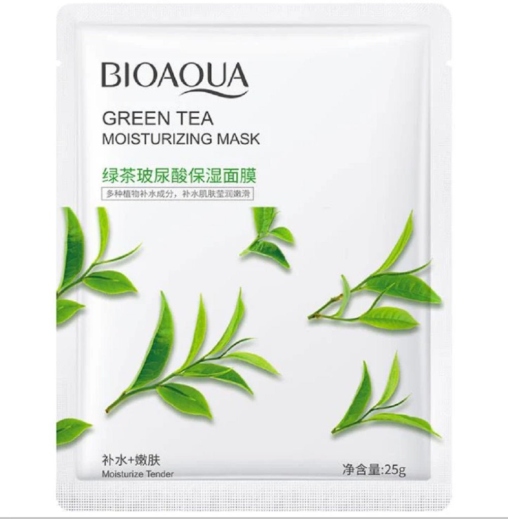 *BIOAQUA GREEN TEA SHEET MASK - Purple Beauty Supplies