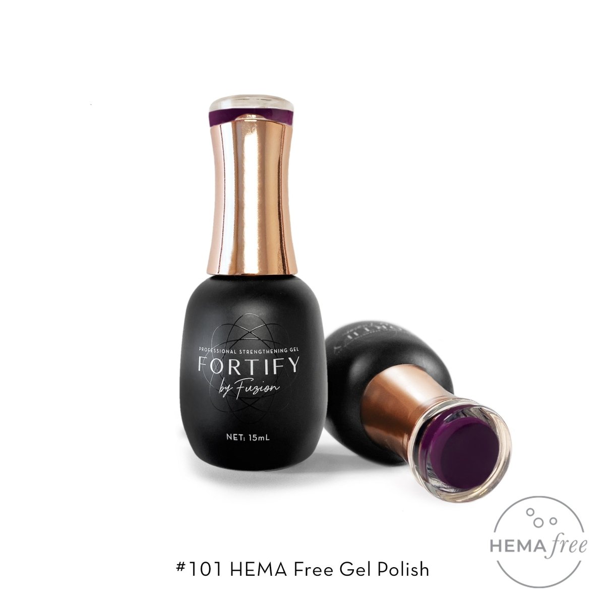 FUZION FORTIFY HEMA FREE GEL POLISH 101 15 ML - Purple Beauty Supplies