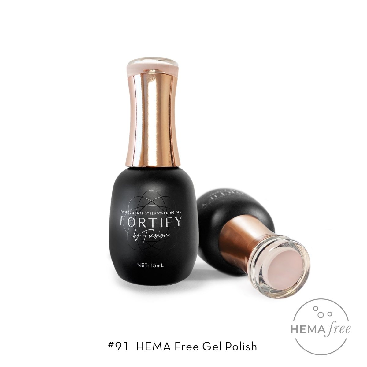 FUZION FORTIFY HEMA FREE GEL POLISH 91 15 ML - Purple Beauty Supplies