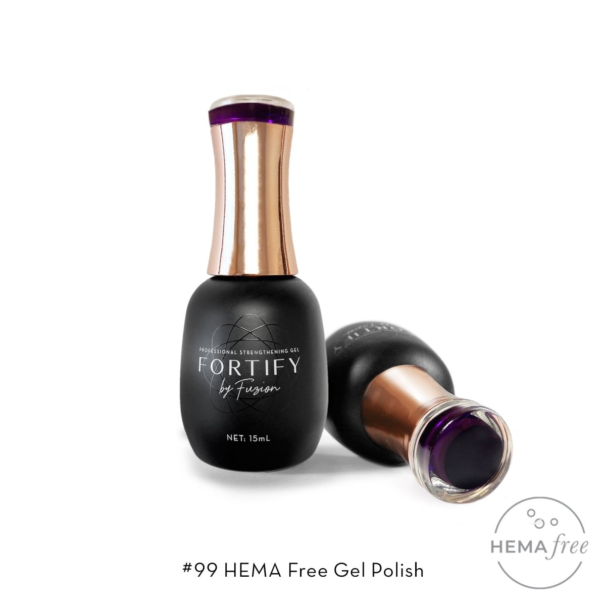 FUZION FORTIFY HEMA FREE GEL POLISH 99 15 ML - Purple Beauty Supplies