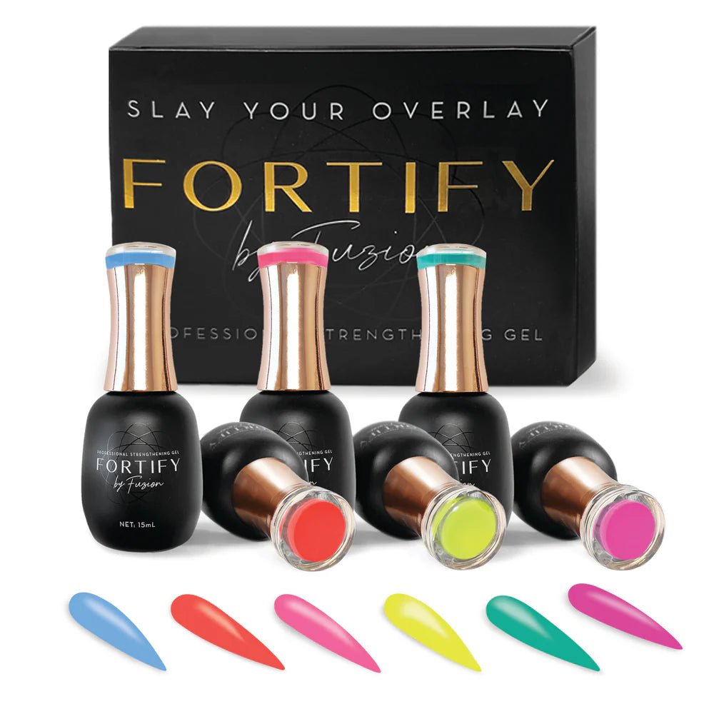 FUZION FORTIFY HEMA FREE SUMMER VIBES GEL POLISH 6 PK - Purple Beauty Supplies