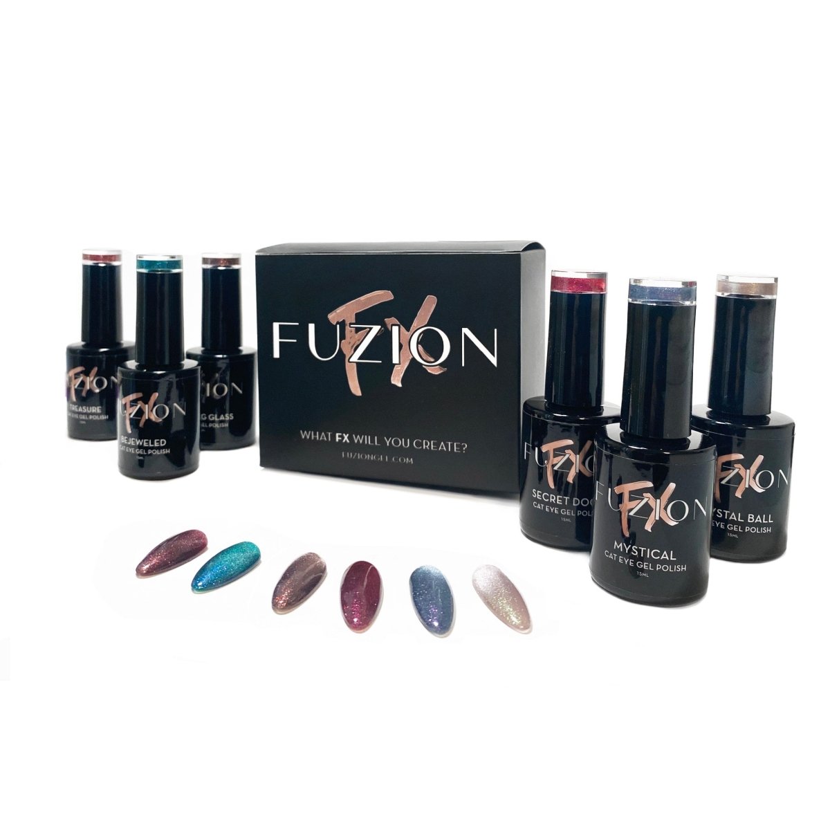 FUZION FX CAT EYE COLLECTION 6 PC - Purple Beauty Supplies