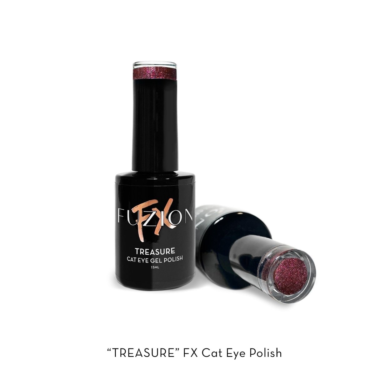 FUZION FX CAT EYE TREASURE HEMA FREE GEL POLISH 15 ML - Purple Beauty Supplies