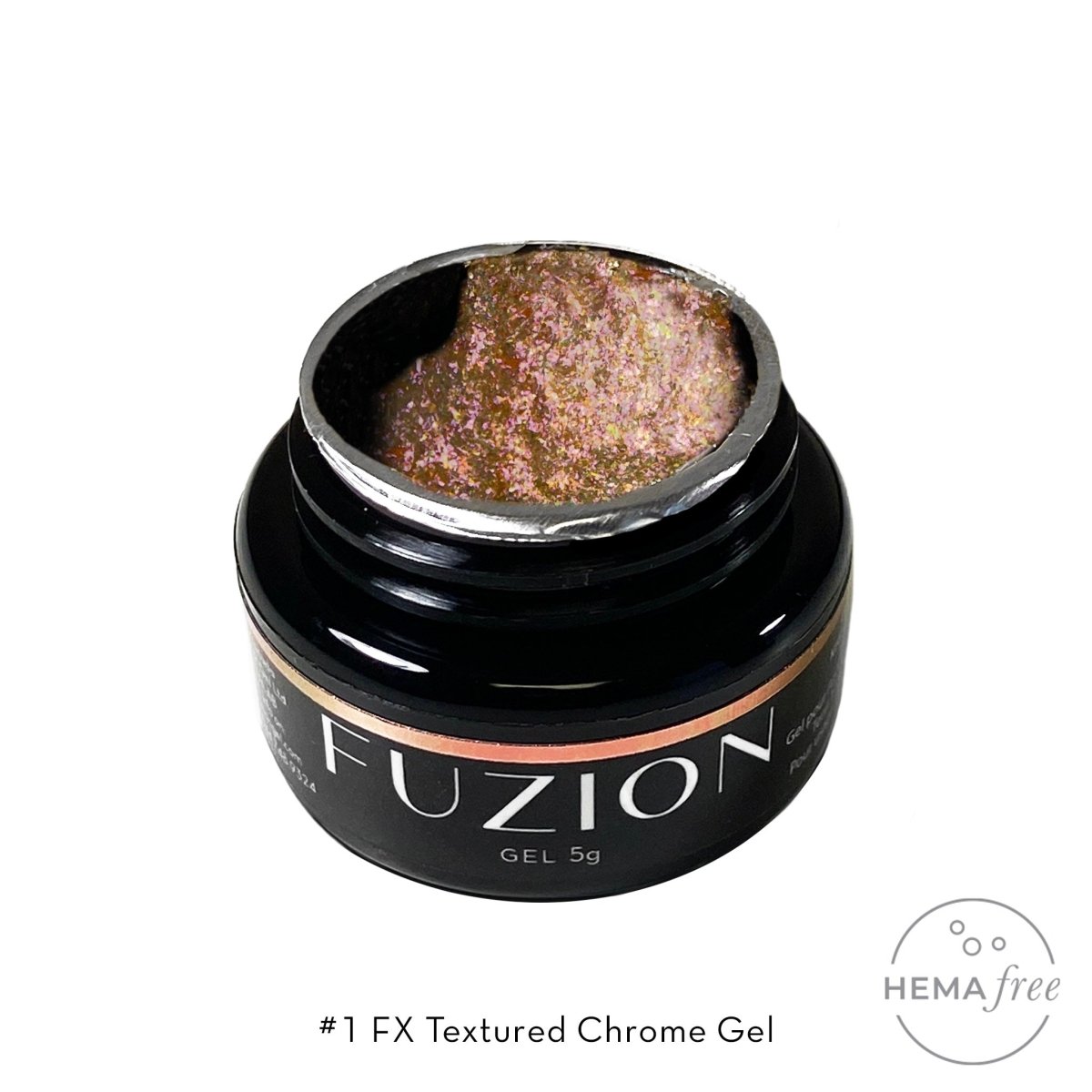 FUZION FX TEXTURED CHROME #1 GEL 5 G - Purple Beauty Supplies