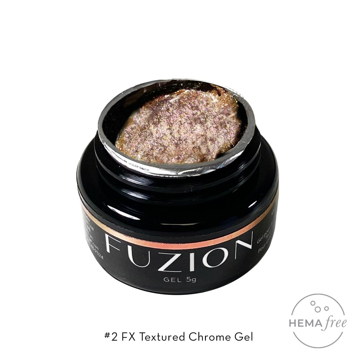 FUZION FX TEXTURED CHROME #2 GEL 5 G - Purple Beauty Supplies