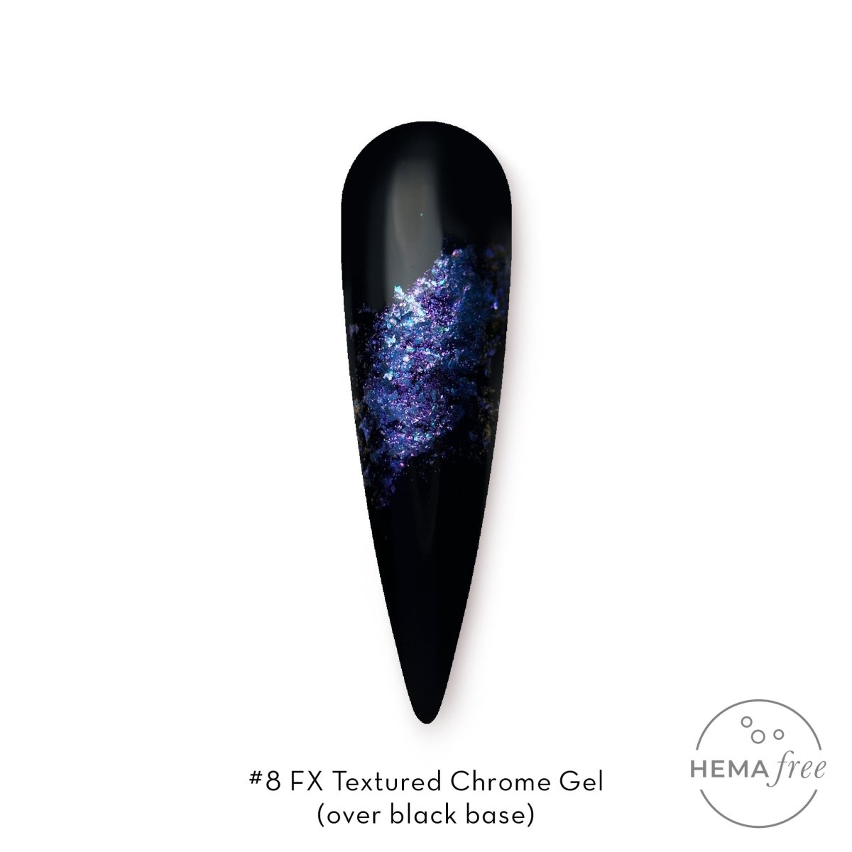 FUZION FX TEXTURED CHROME #8 GEL 5 G - Purple Beauty Supplies