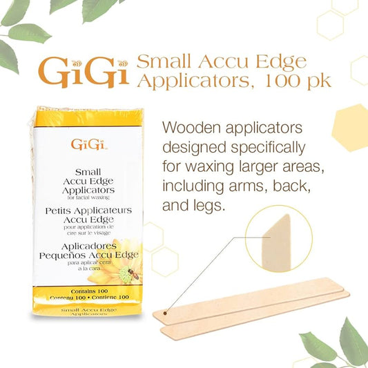 GIGI ACCU EDGE APPLICATORS SMALL 100 PK - Purple Beauty Supplies