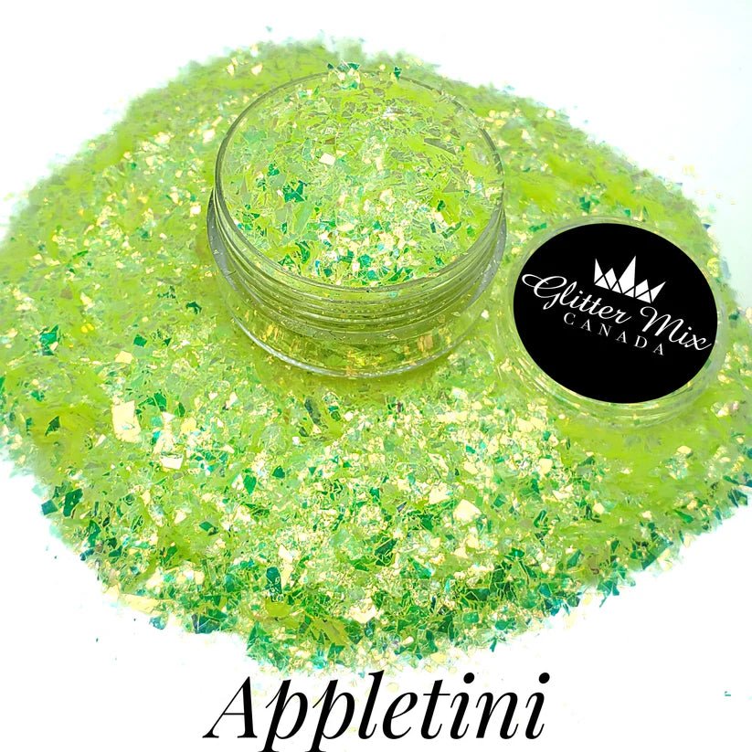 GLITTER MIX- APPLETINI FLAKES - Purple Beauty Supplies