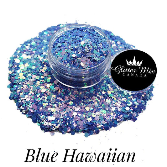 GLITTER MIX- BLUE HAWAIIAN GLITTER - Purple Beauty Supplies