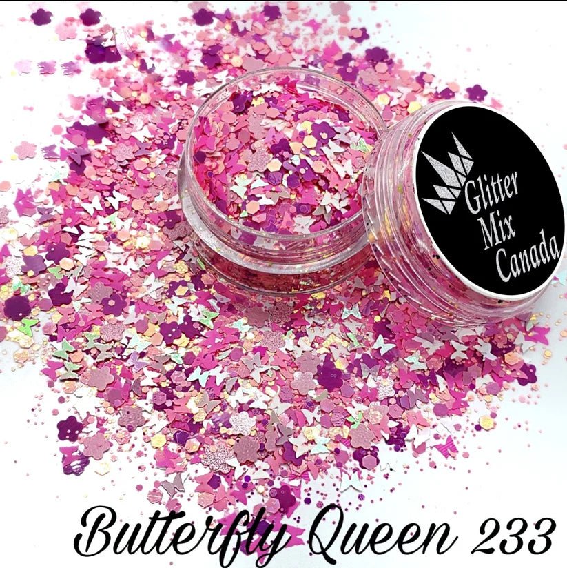 GLITTER MIX- BUTTERFLY QUEEN (SUMMER GARDEN) - Purple Beauty Supplies