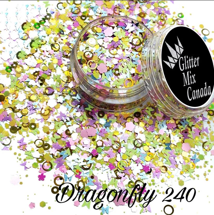 GLITTER MIX- DRAGONFLY (SUMMER GARDEN) - Purple Beauty Supplies