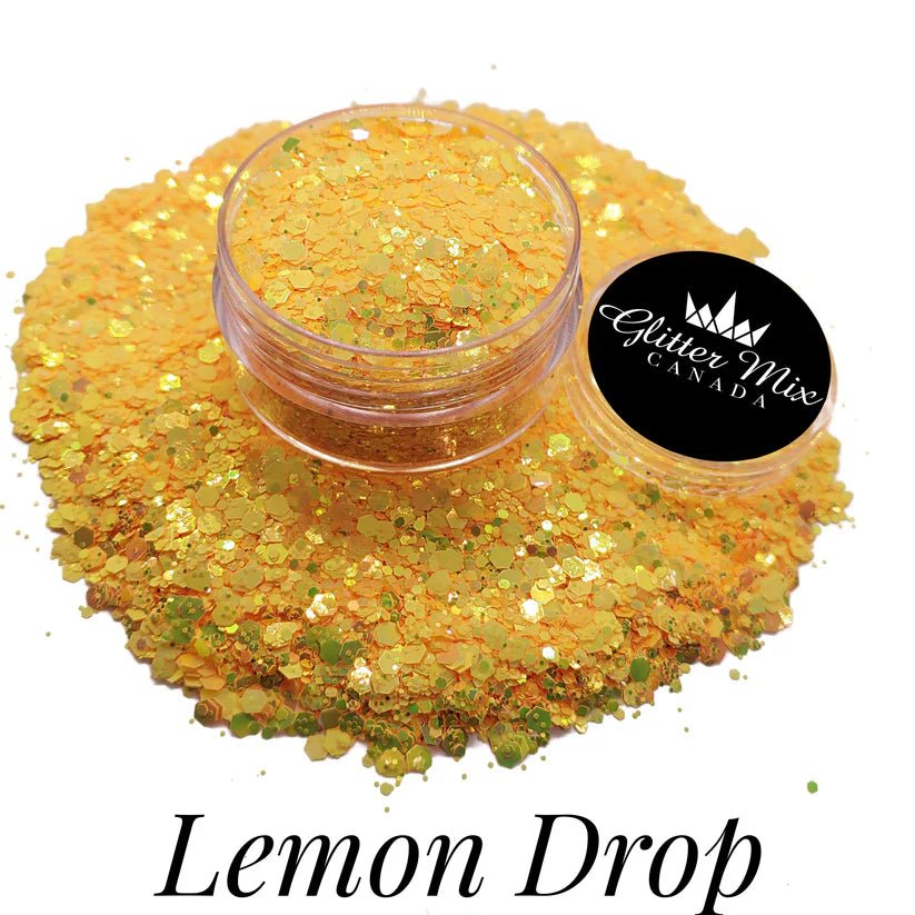 GLITTER MIX- LEMON DROP GLITTER - Purple Beauty Supplies