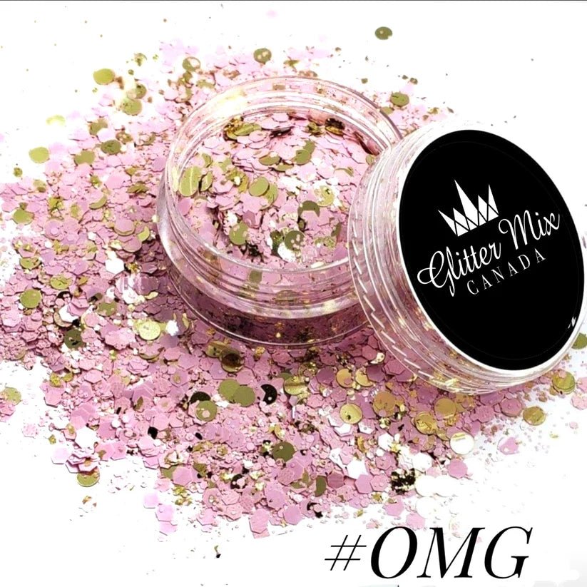 GLITTER MIX- OMG (OMG COLLECTION) - Purple Beauty Supplies