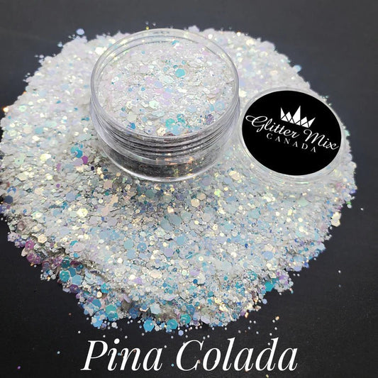 GLITTER MIX- PINA COLADA GLITTER - Purple Beauty Supplies