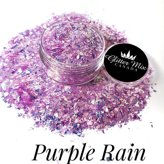 GLITTER MIX- PURPLE RAIN FLAKES - Purple Beauty Supplies