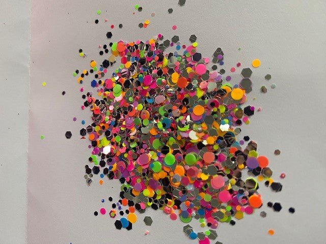 GLITTER MIX- RAINBOW RUSH- MIRROR - Purple Beauty Supplies