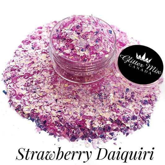 GLITTER MIX- STRAWBERRY DAIQUIRI FLAKES - Purple Beauty Supplies