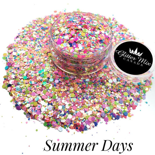 GLITTER MIX- SUMMER DAYS - Purple Beauty Supplies