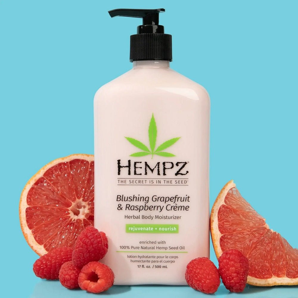 HEMPZ MOISTURIZER BLUSHING GRAPEFRUIT & RASPBERRY 2.25 OZ/66 ML - Purple Beauty Supplies