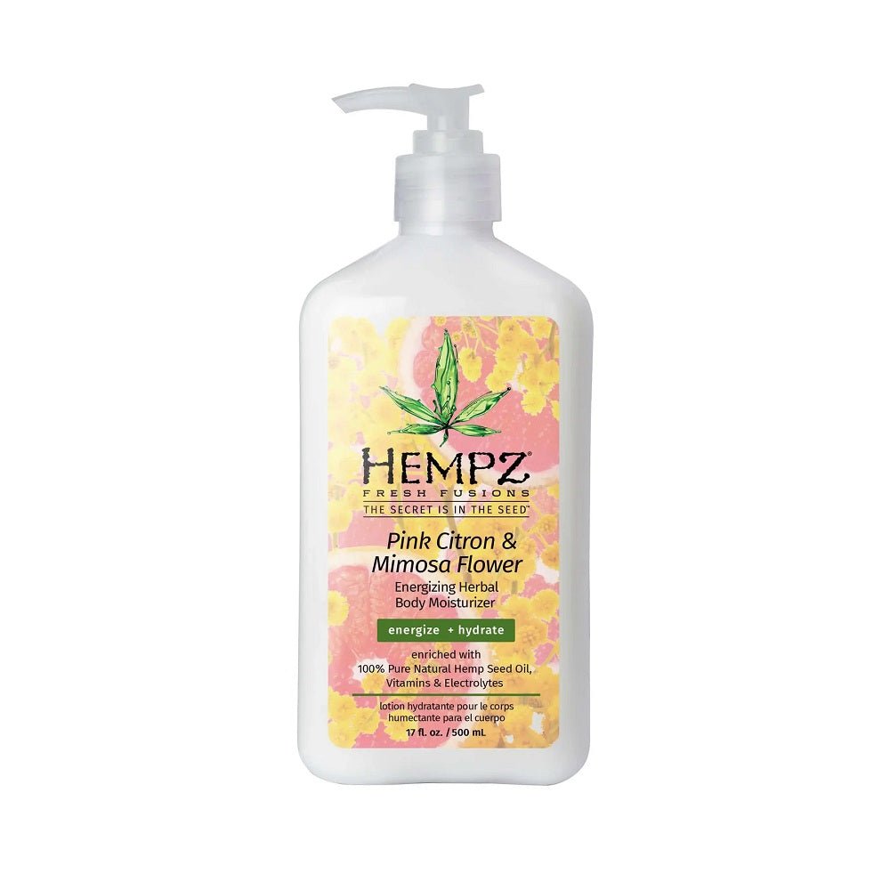 HEMPZ MOISTURIZER PINK CITRON & MIMOSA FLOWER 17 OZ/500 ML - Purple Beauty Supplies