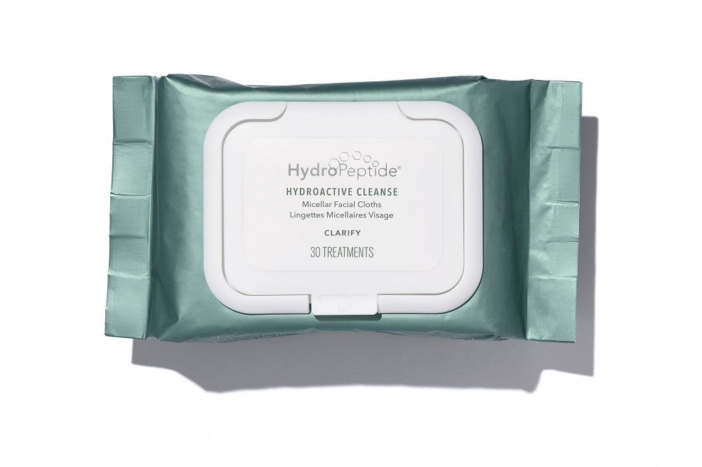 HYDROPEPTIDE HYDROACTIVE CLEANSE WIPES 30 CT - Purple Beauty Supplies