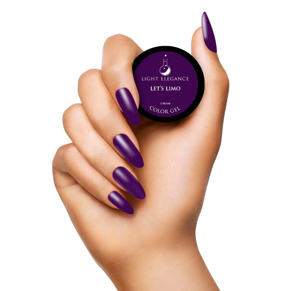LIGHT ELEGANCE COLOR GEL LET'S LIMO 17 ML - Purple Beauty Supplies