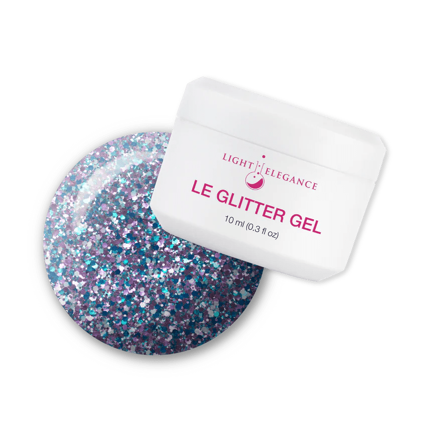 LIGHT ELEGANCE GLITTER GEL BRATTY BLUE 10 ML - Purple Beauty Supplies