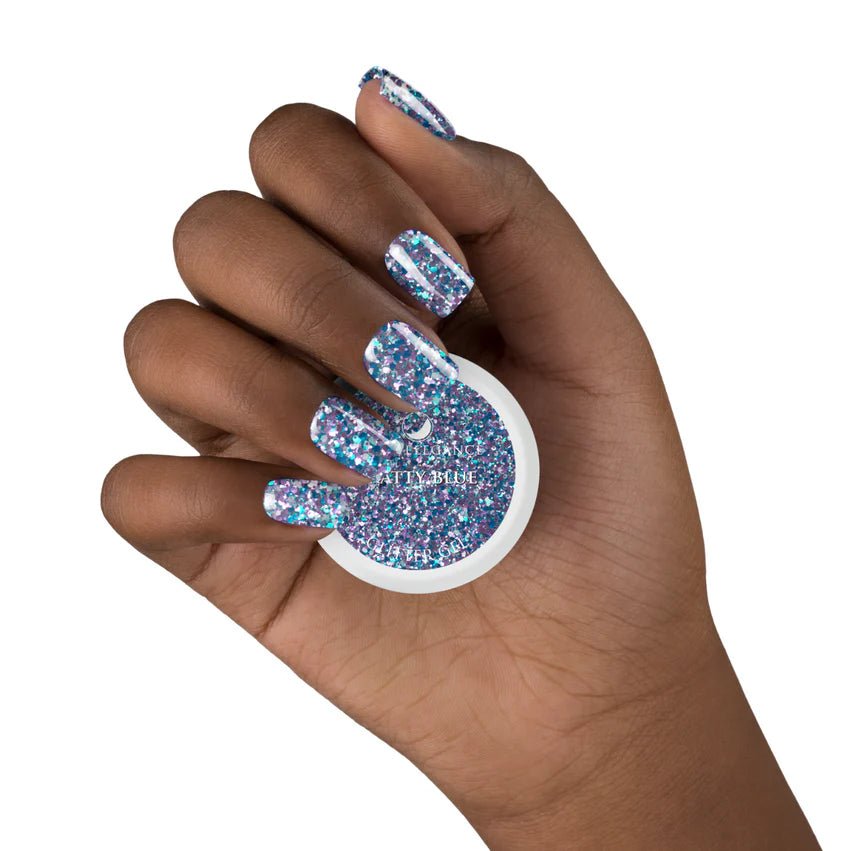 LIGHT ELEGANCE GLITTER GEL BRATTY BLUE 10 ML - Purple Beauty Supplies