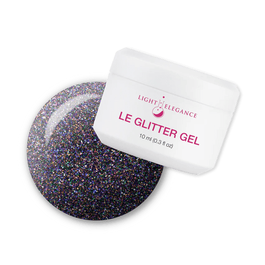 LIGHT ELEGANCE GLITTER GEL FILTHY WITCH 10 ML - Purple Beauty Supplies