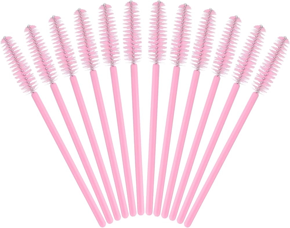 LILY ANNE DISPOSABLE MASCARA WAND SOFT PINK 50 PK - Purple Beauty Supplies