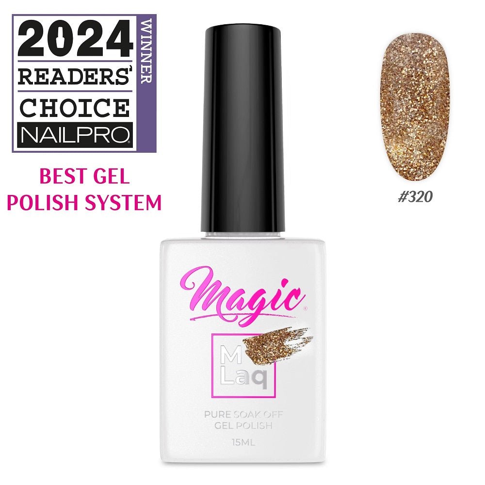 MAGIC GEL MLaq CARAMEL NOUGAT #320 - Purple Beauty Supplies