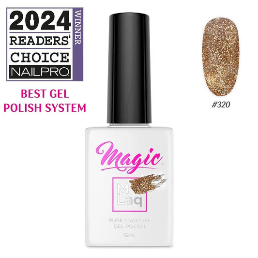 MAGIC GEL MLaq CARAMEL NOUGAT #320 - Purple Beauty Supplies