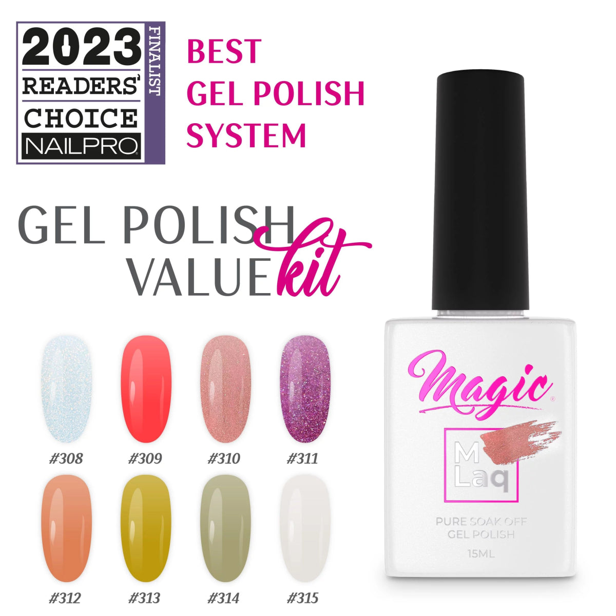 MAGIC GEL MLaq GOLDEN OLIVE #313 - Purple Beauty Supplies