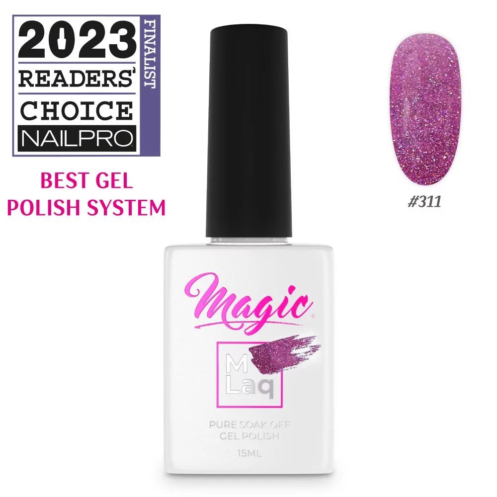 MAGIC GEL MLaq MUTED MAGENTA #311 - Purple Beauty Supplies