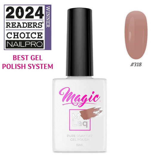 MAGIC GEL MLaq ROSY BROWN #318 - Purple Beauty Supplies