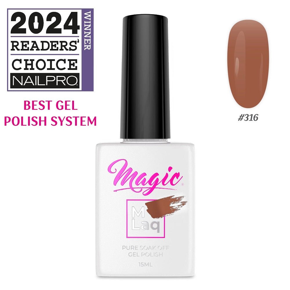 MAGIC GEL MLaq SWEET CHOCOLATE #316 - Purple Beauty Supplies