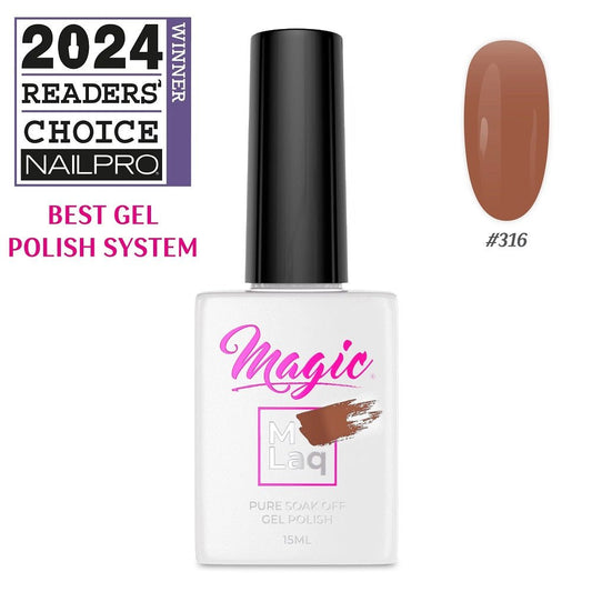 MAGIC GEL MLaq SWEET CHOCOLATE #316 - Purple Beauty Supplies