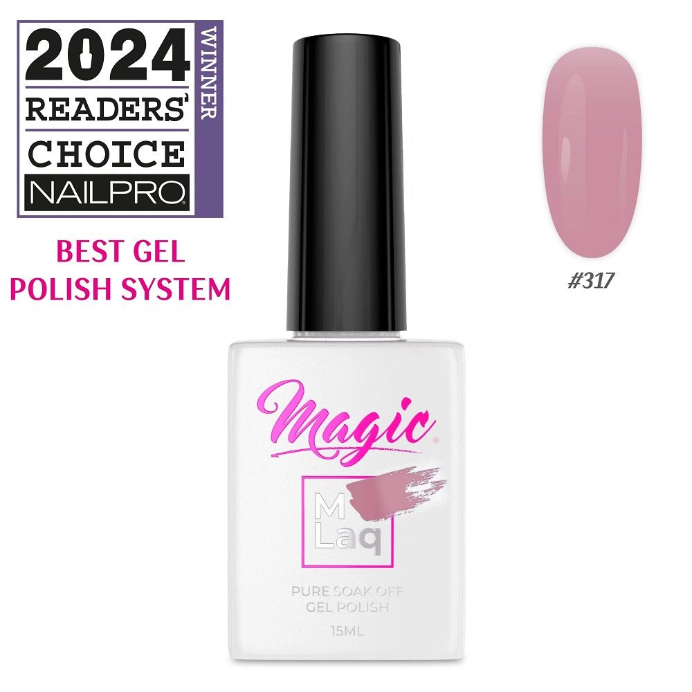 MAGIC GEL MLaq TWILIGHT ROSE #317 - Purple Beauty Supplies