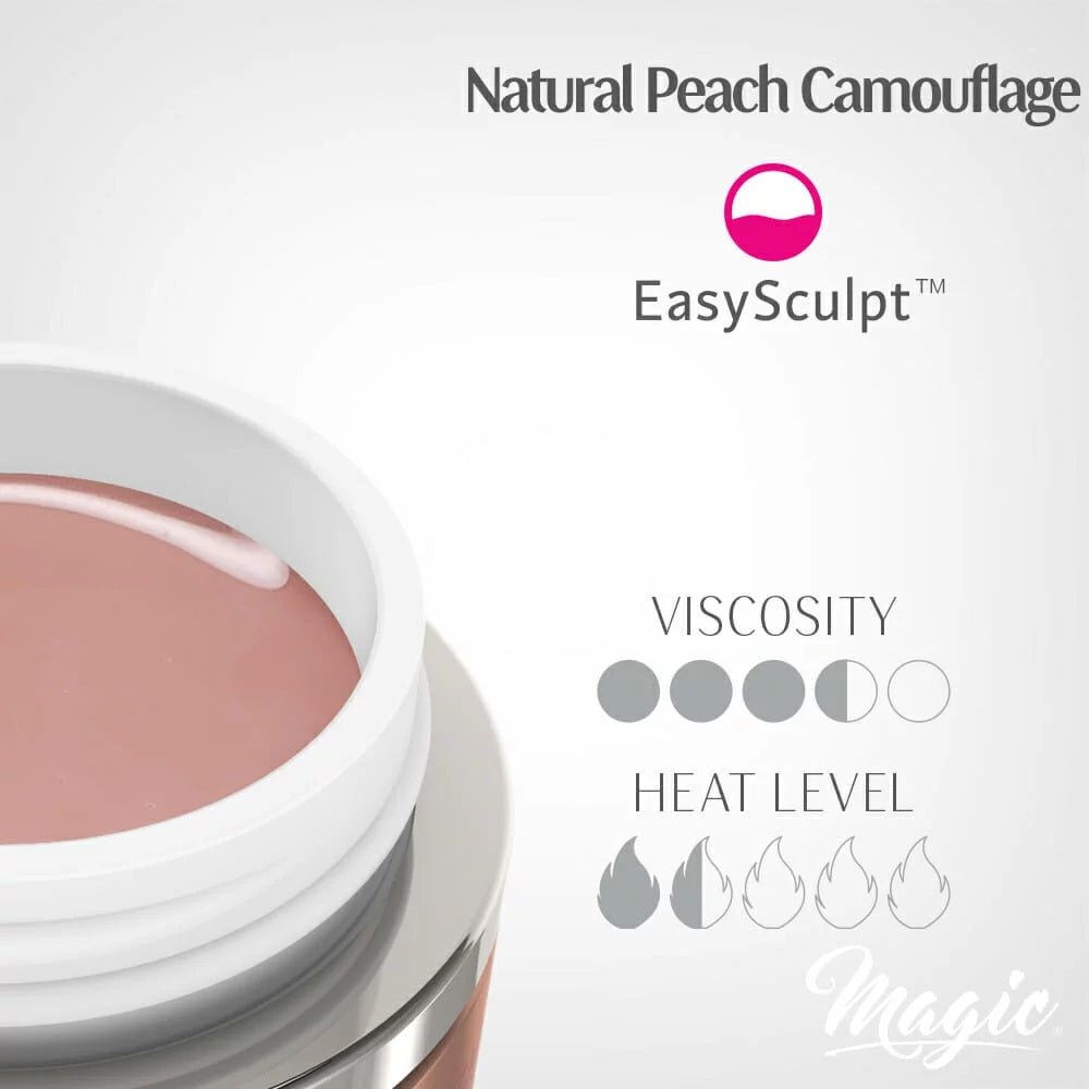 MAGIC GEL NATURAL PEACH CAMOUFLAGE 60 ML - Purple Beauty Supplies