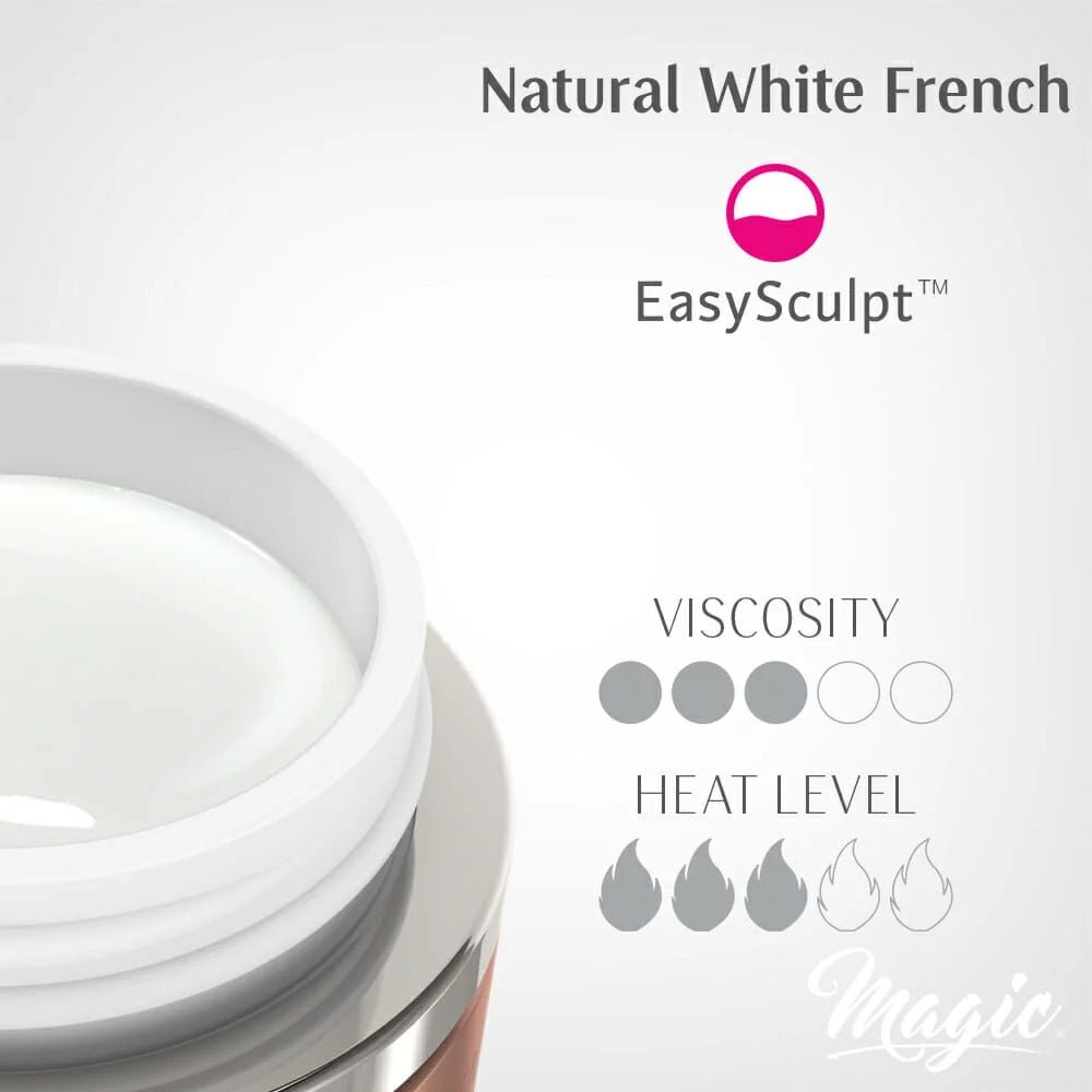 MAGIC GEL NATURAL WHITE FRENCH 15 ML - Purple Beauty Supplies